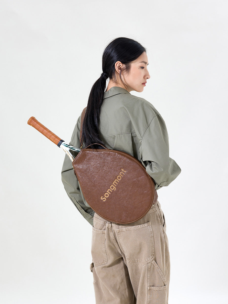 Leather Tennis Racket Cover