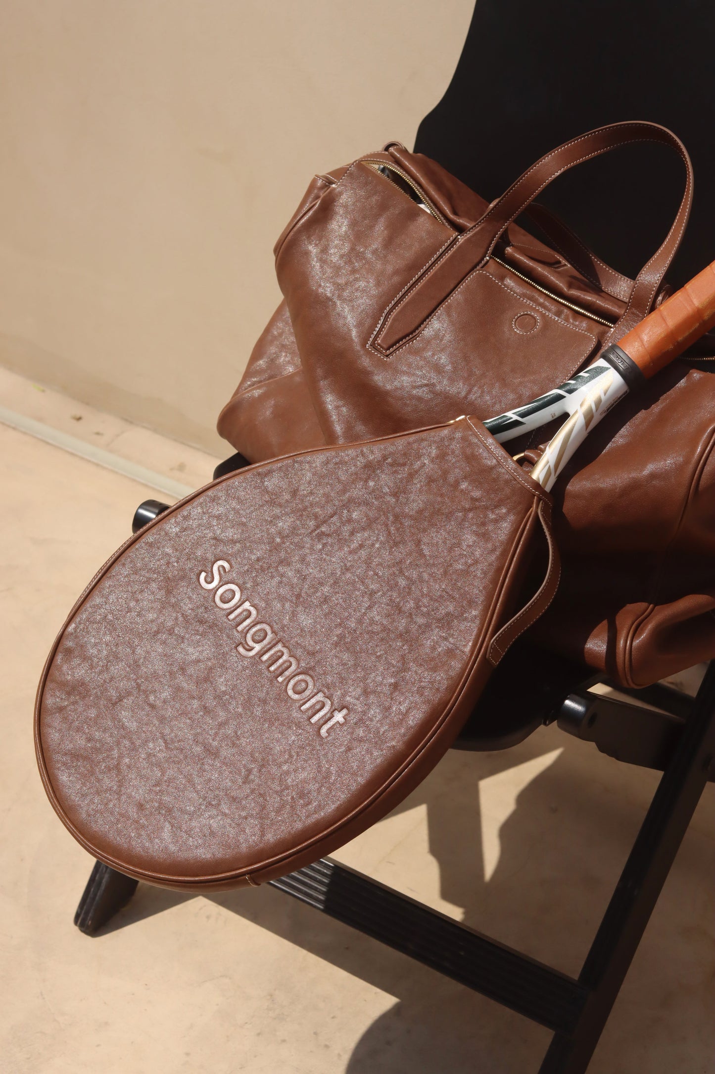 Leather Tennis Racket Cover
