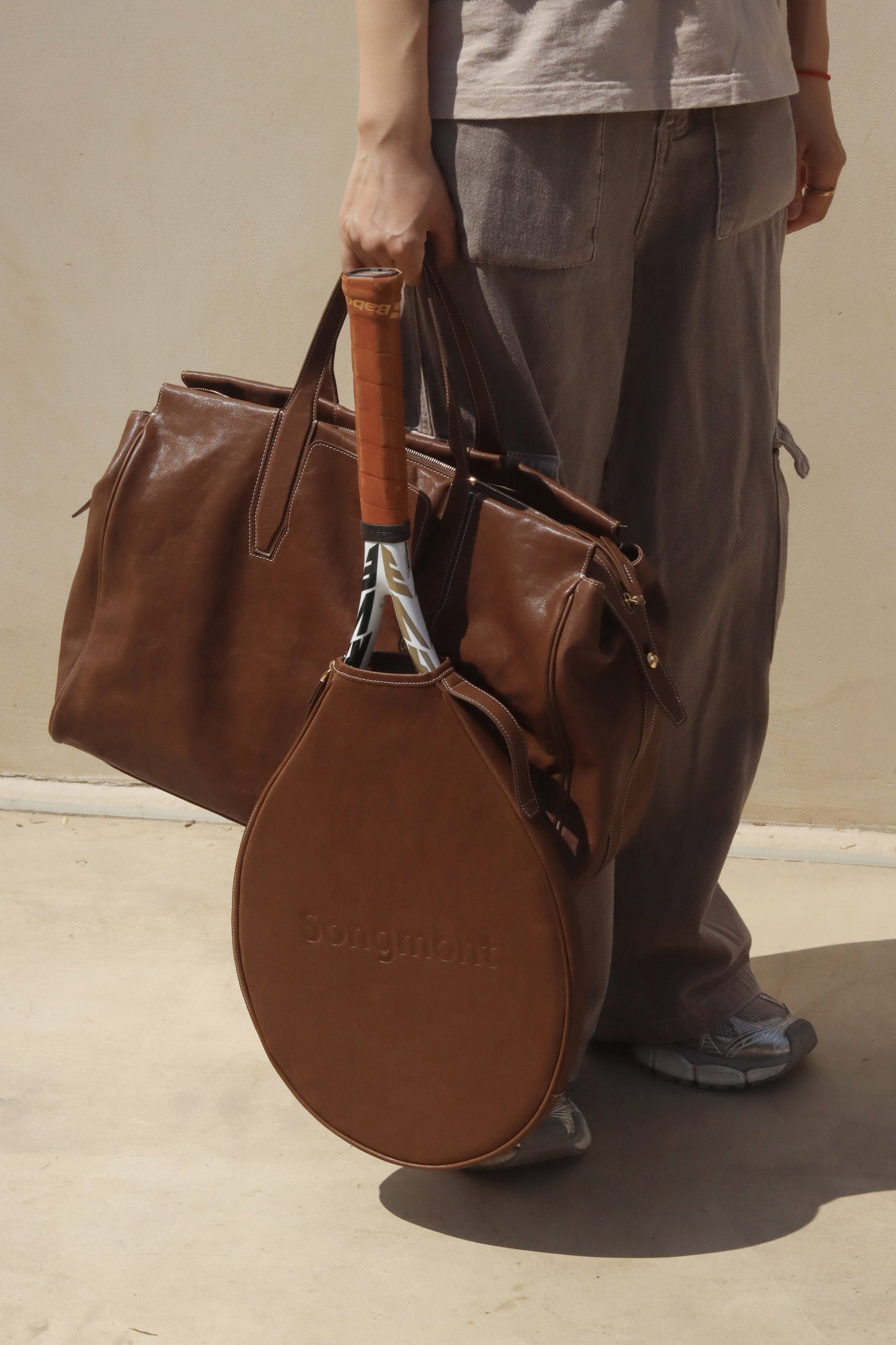 Leather Tennis Racket Cover