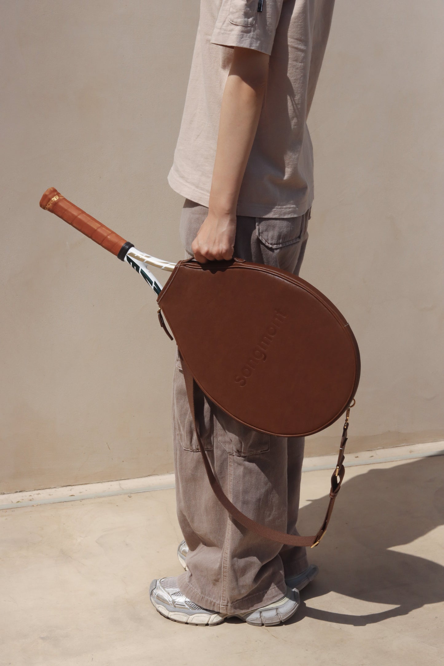 Leather Tennis Racket Cover